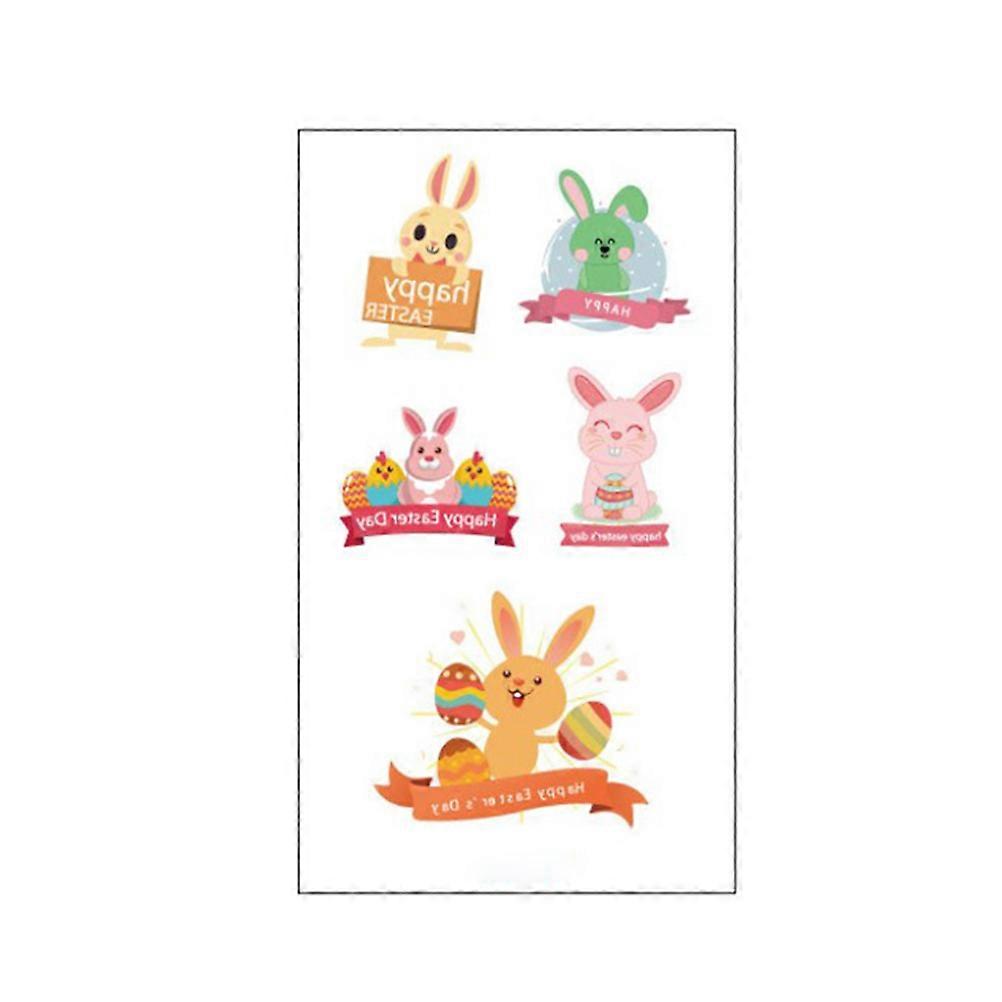 Cartoon Sticker Easter Sticker for Decoration 10Sheets Assorted Color
