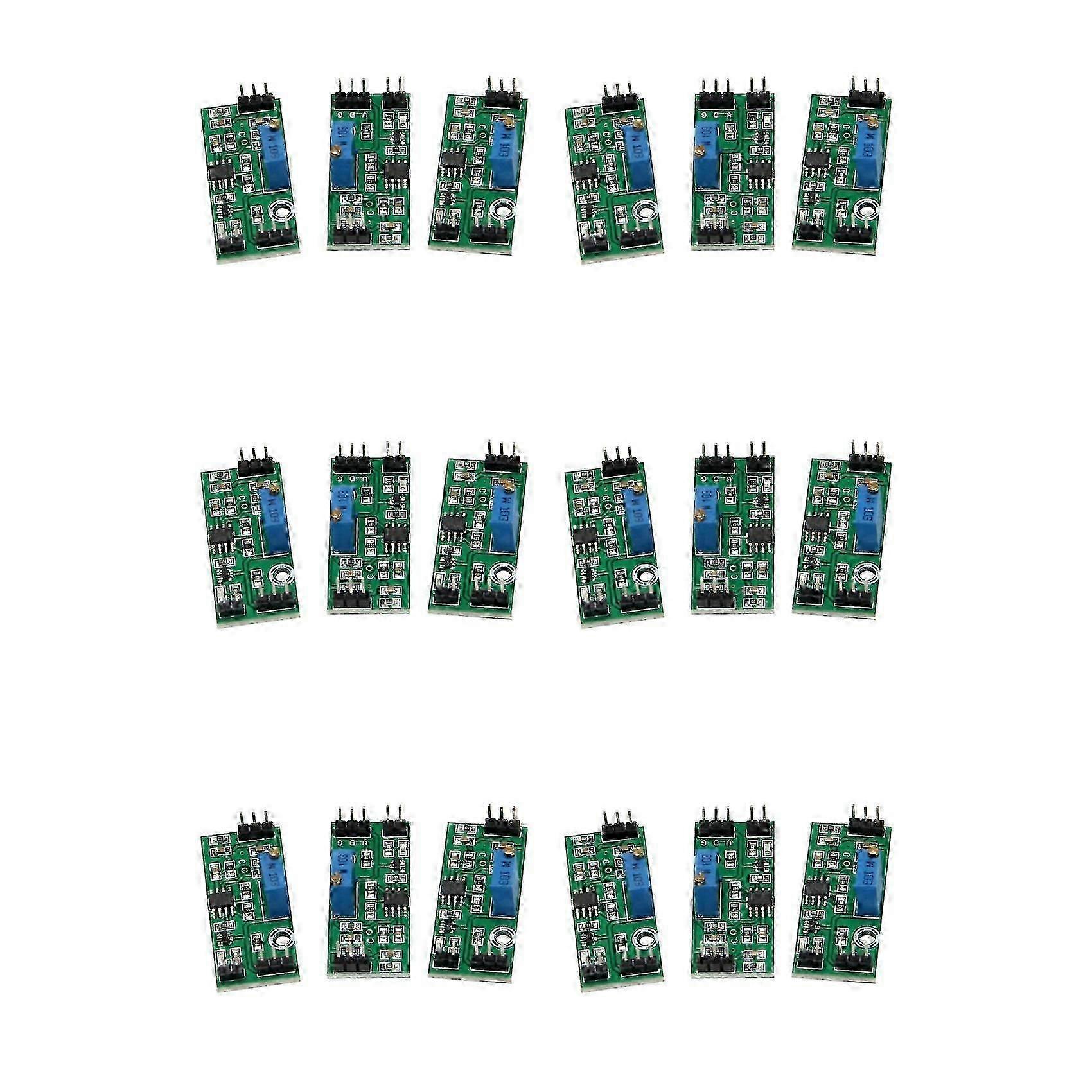 18Pcs LM393 3.5-24V Voltage Comparator Module with LED Indicator High Level Output Analog Comparator Control