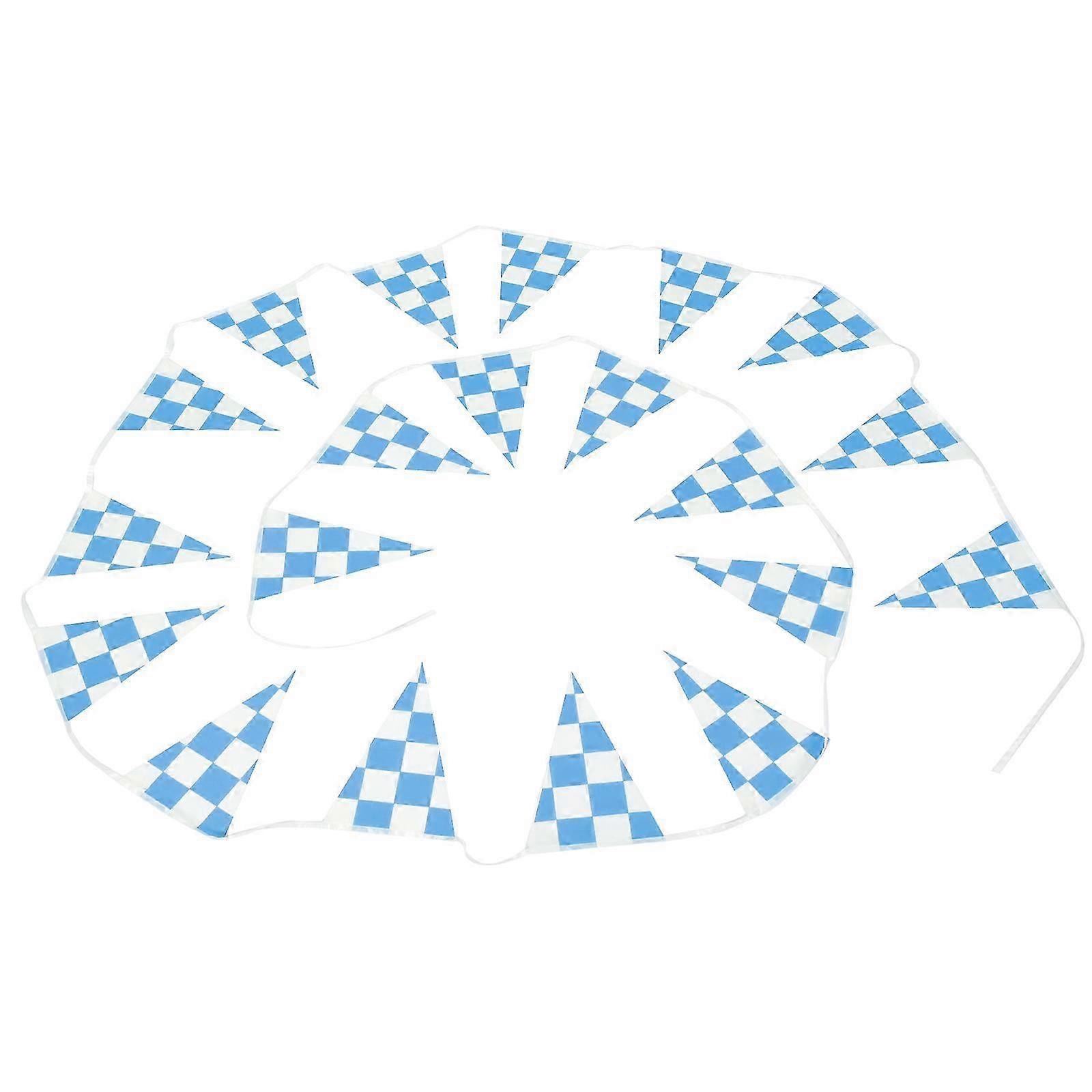 Race Car Decor Checkered Flag compatible with Hanging with 20 Small Flags