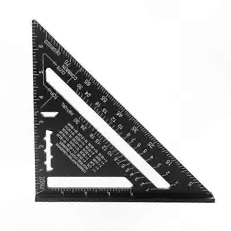 7 Inch Precision Measuring Tool, Aluminum Alloy Protractor, Black