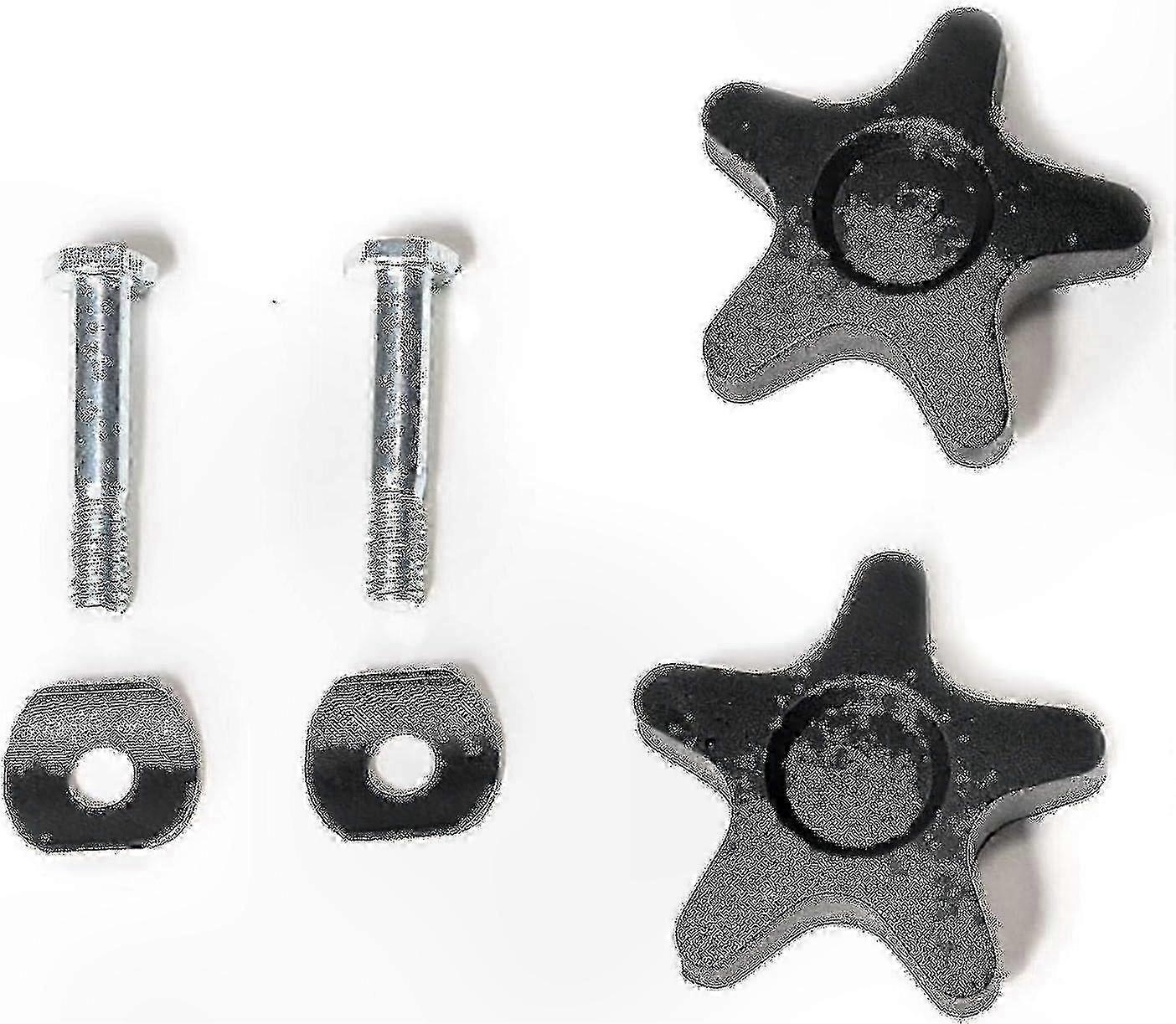 Adjustable Rollator Armrests with Plastic Knobs and Screws