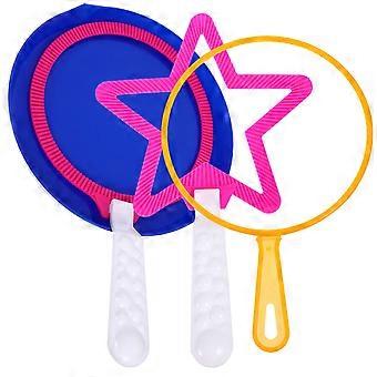 Blowing Bubble Wand Set Colorful Big Bubble Makers 4Pcs Outdoor Fun Toy