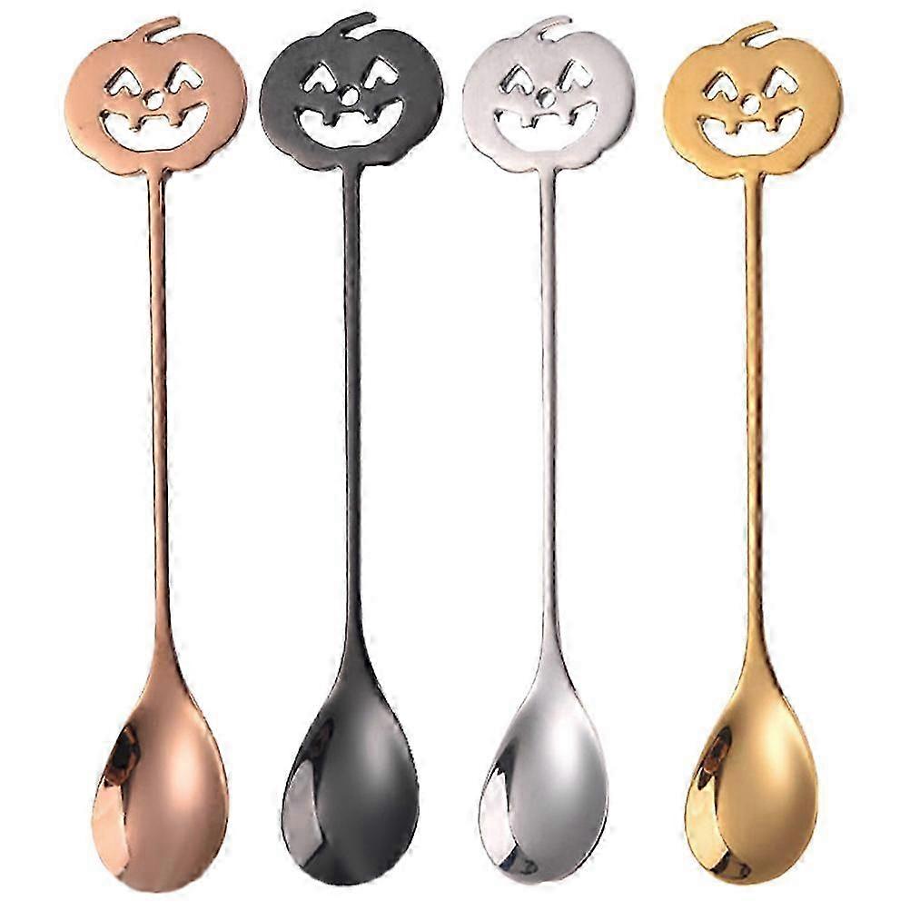 4Pcs Festive Stainless Spoon Set
