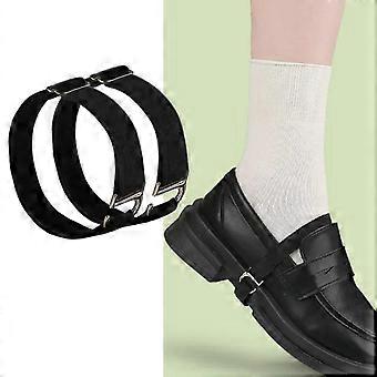Loafers Bundle Shoelaces Holder Anti-drop Elastic Laces Women Leather Shoes Lastic Shoestring Love Pearl Straps Lazy Accessories