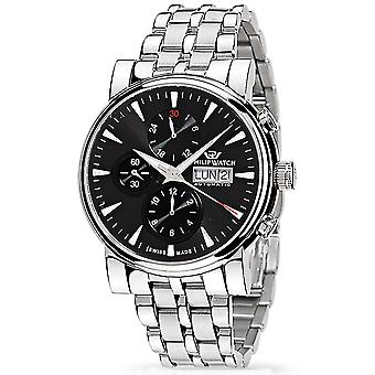 Phillip Watch Wales Zwitserse automatische analoge man horloge met R8243693025 roestvrijstalen armband