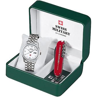 Swiss Military Quartz Analog Man Watch with SM34004.02set Stainless Steel Bracelet
