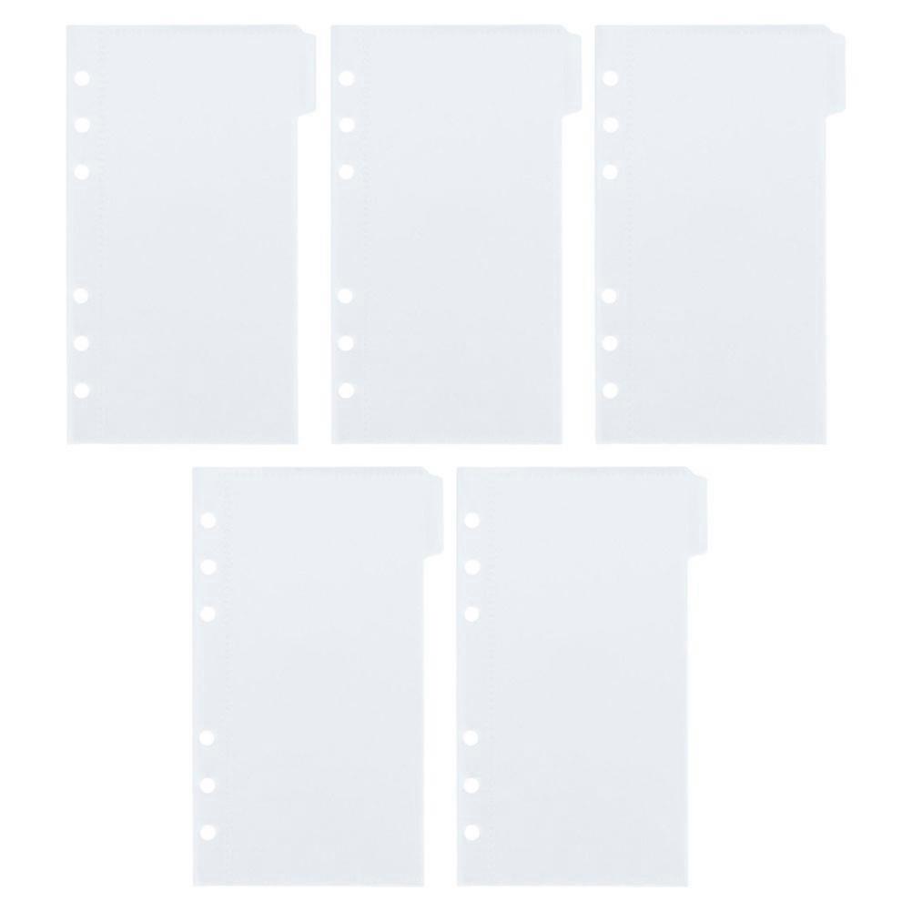 Transparent Binder Pockets Plastic Folders for Document Protection 1Set