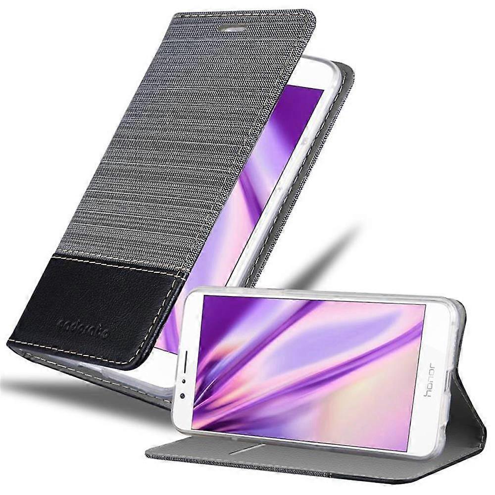 Case compatible with Honor 8 / 8 PREMIUM protective case - in jeans look and stand function