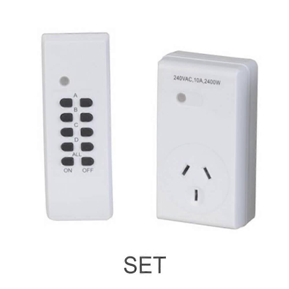 SET Remote Controlled Mains Powerboard 10A 240V On Off Functionality Reliable
