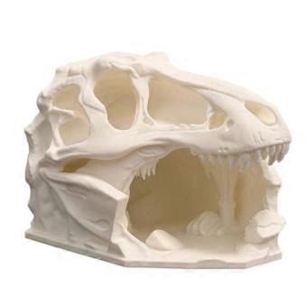 Reptilhabitatdekorasjon Tyrannosaurus-hodeskalle Gjemmesteder Hule 3D-printede store dinosaurer Hodeskalle Reptilskjul Ly Akvarier Tanker Landskap
