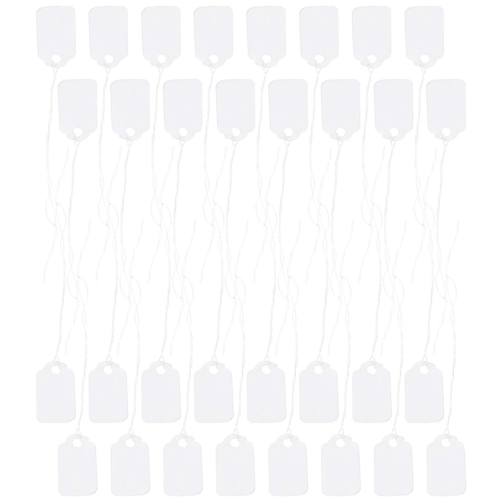 Writable Jewelry Tag Labels with String for Displays 300Pcs