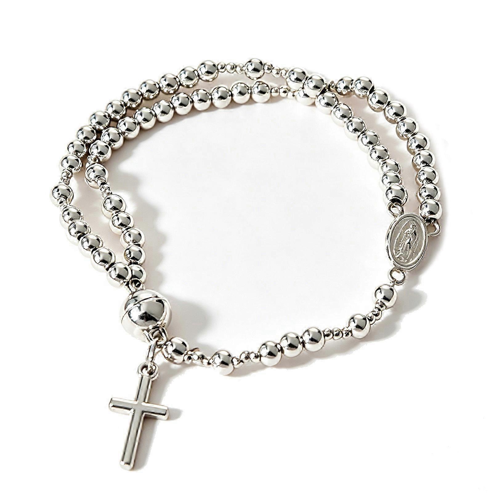 Alloy Magnetic Rosary Bracelet