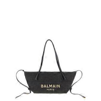 Balmain Black Polyamide Tote Bag
