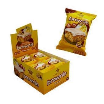 Prime Bites High Protein Brownie Banana Nut, 12 Count (Pack of 1)
