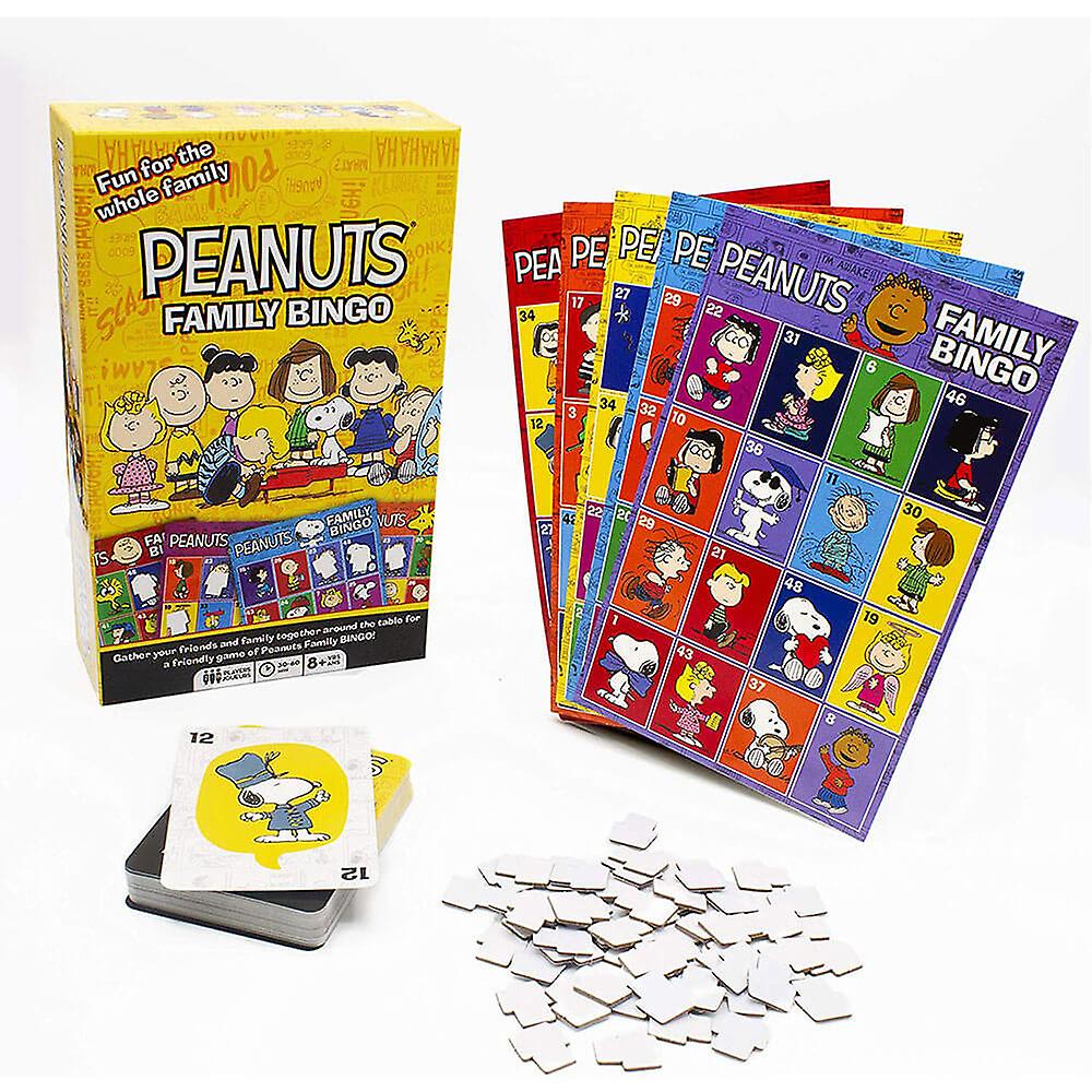 Aquarius Peanuts Great Design Family Fun Game Classic Playing Bingo Board Game