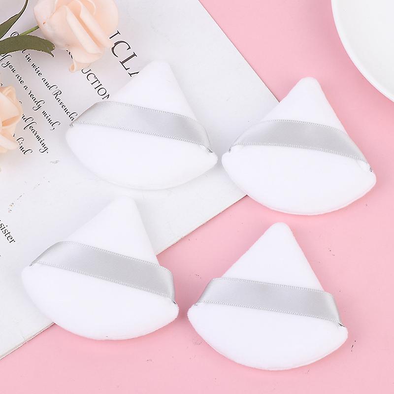 4pcs Cosmetic Puff Triangle Velvet Foundation Cream Mini Face Makeup Sponge