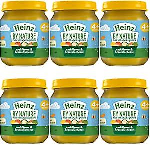 Heinz By Nature Cauliflower and Broccoli Cheese 120g jar (6 PACK)