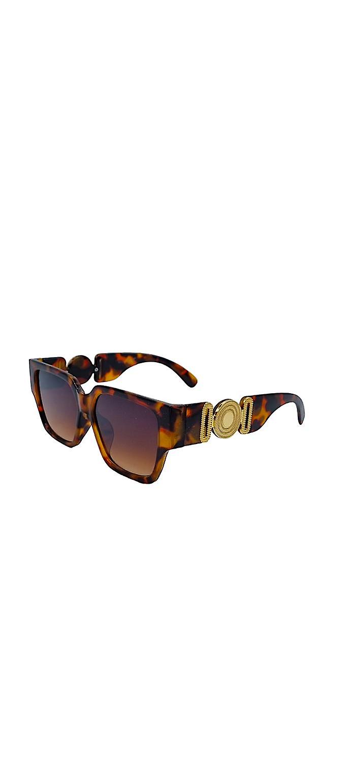 Cleopatra Medallion Sunglasses - Leopard