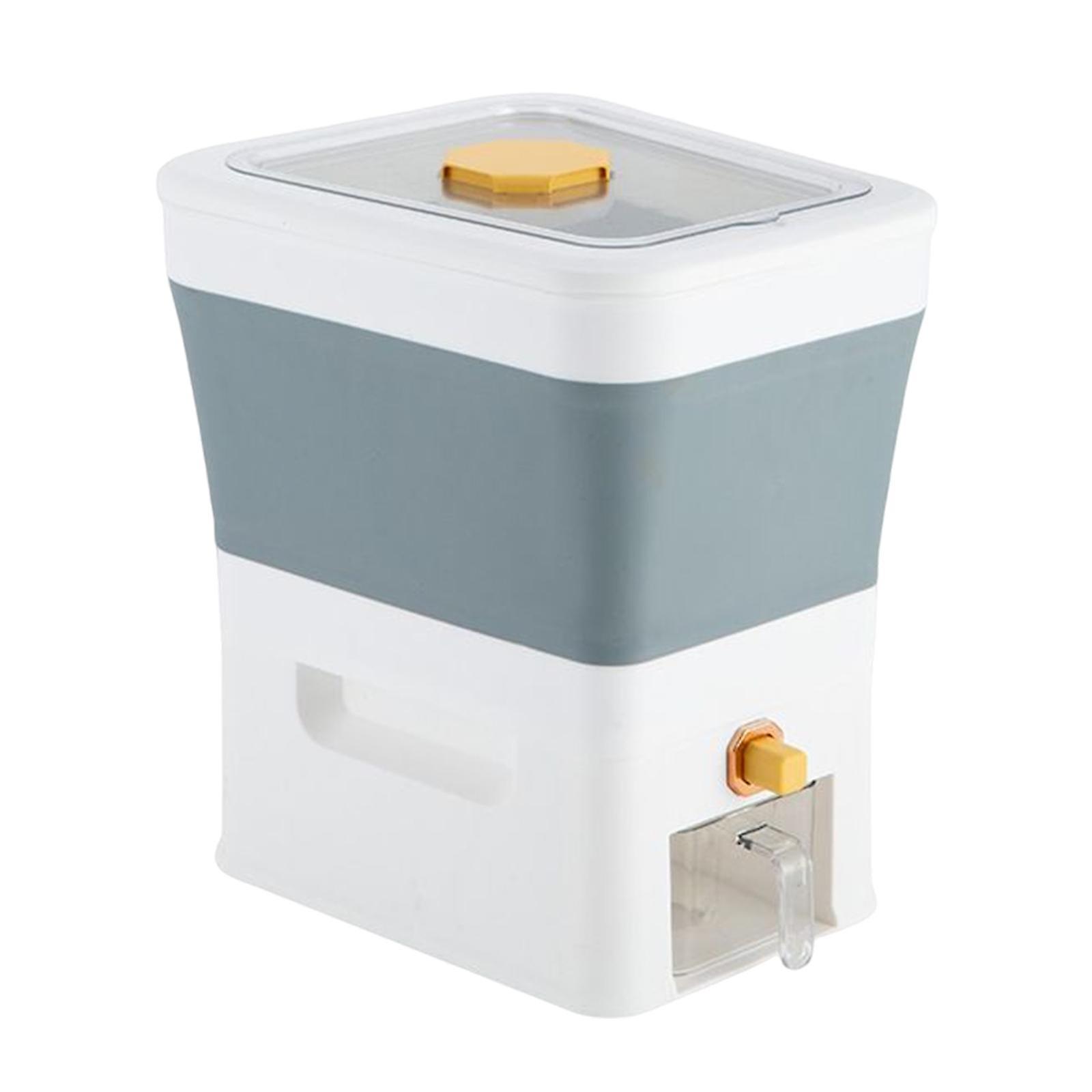 Automatic Cereal Dispenser Storage Food Storage Container Plastic gray