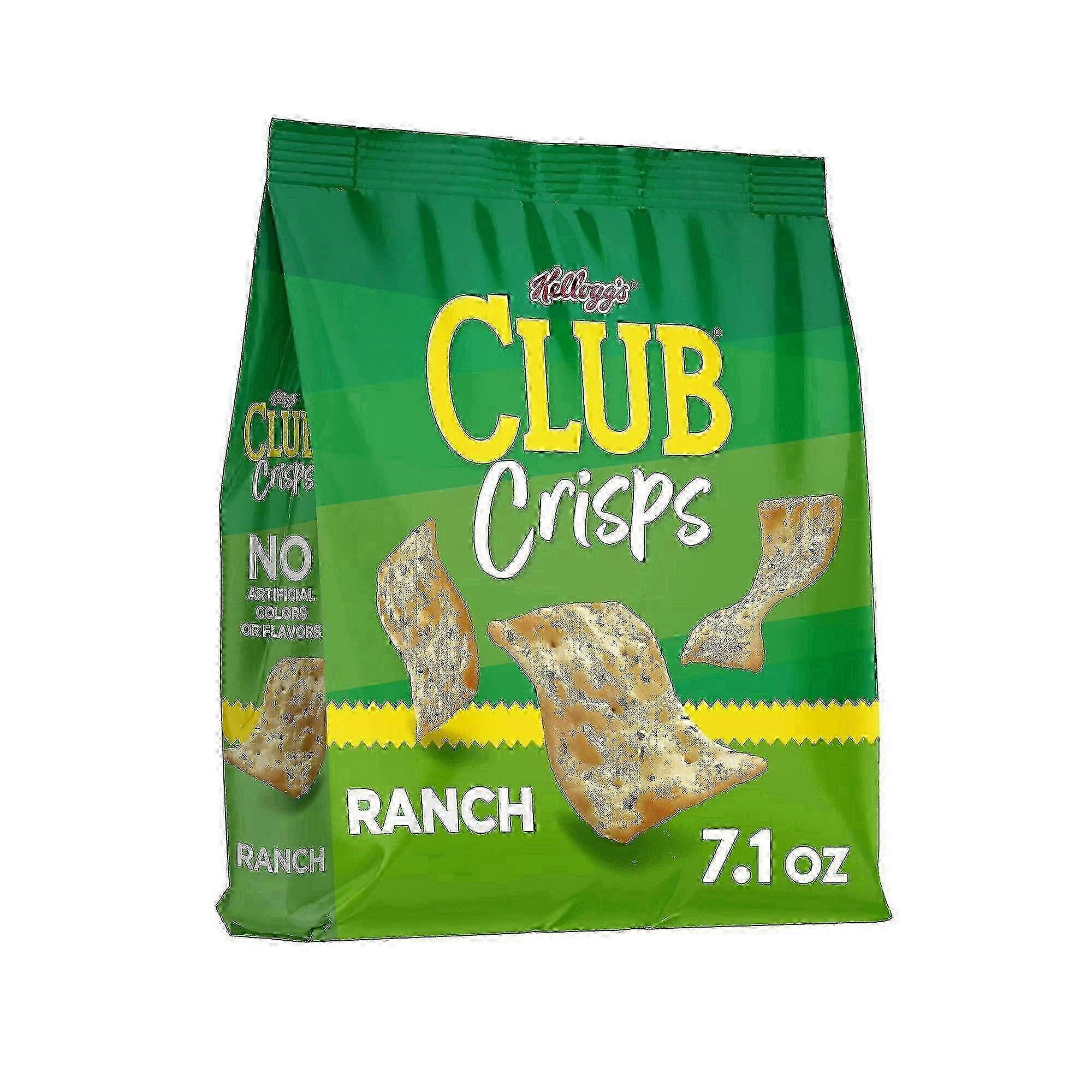 Kellog's Club Crisps Baked Snack, Ranch, 7.1 Oz