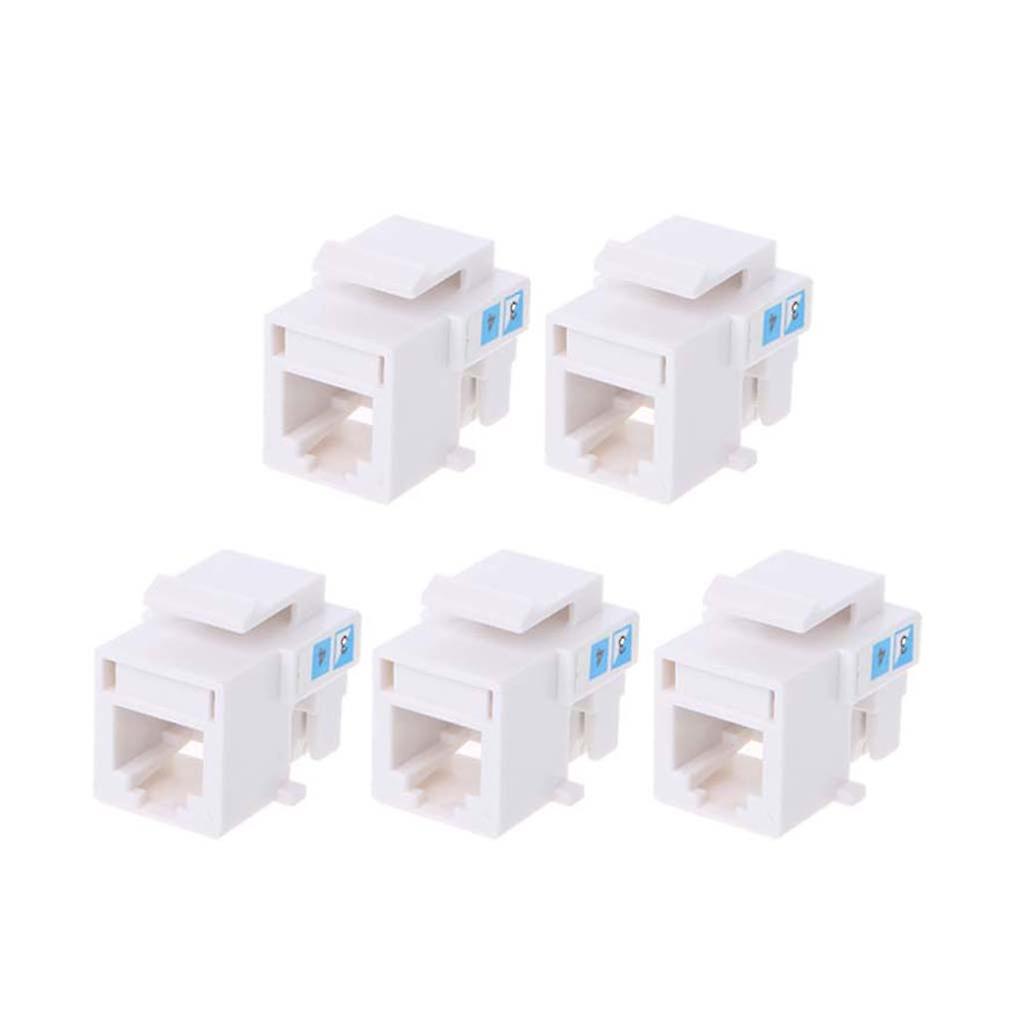 5PCS Telecom Voice Jack 6P4C Socket RJ11 Connector 4-draads Kabel Adapter CAT3