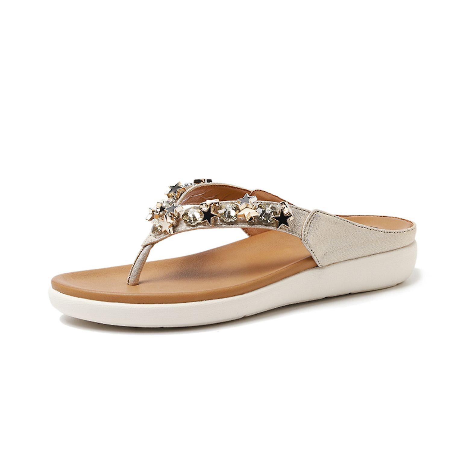 Beaded Rhinestones, Flip Flops