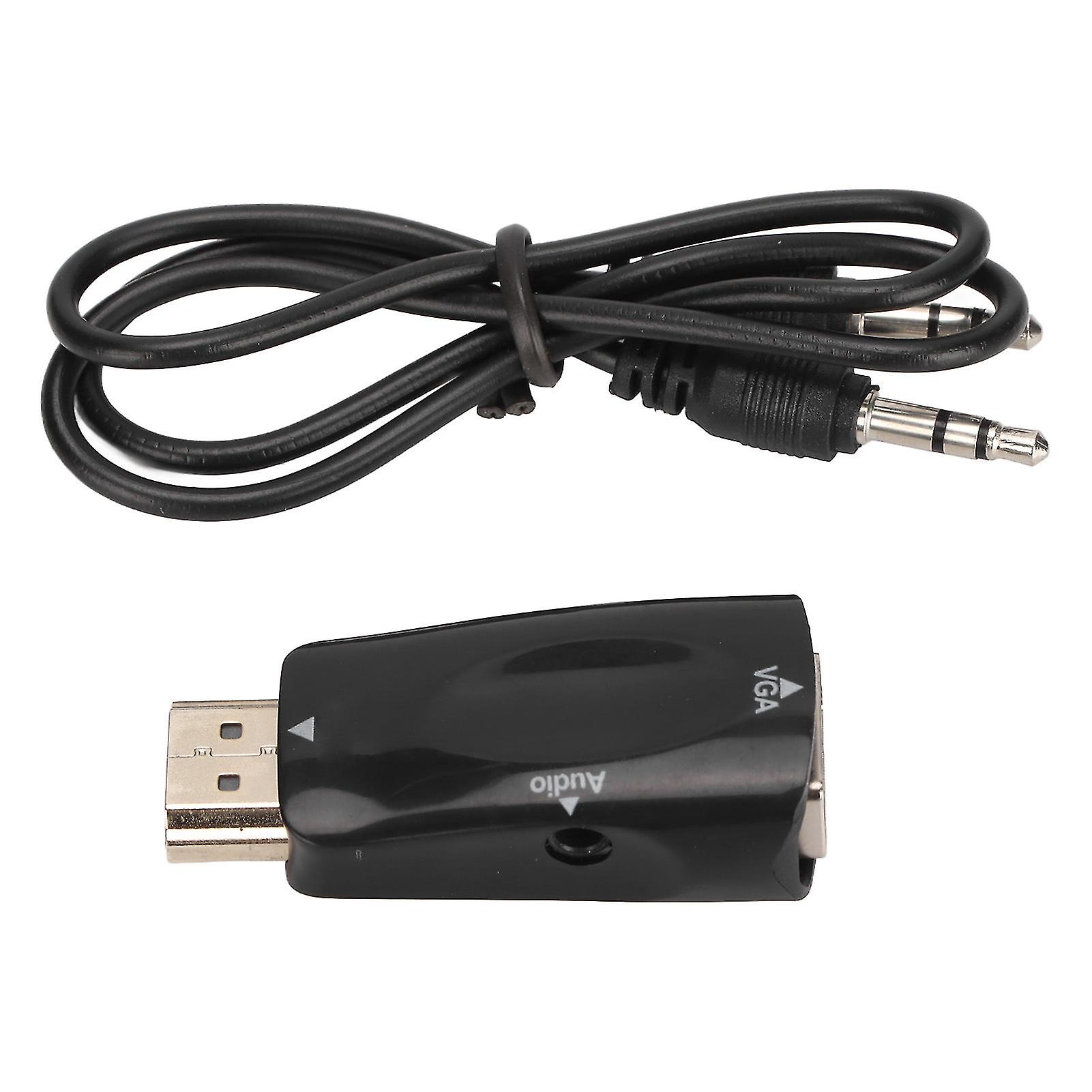 HDMI to VGA Converter Adapter with o - 1080P, Plug & Play, No External Power Needed