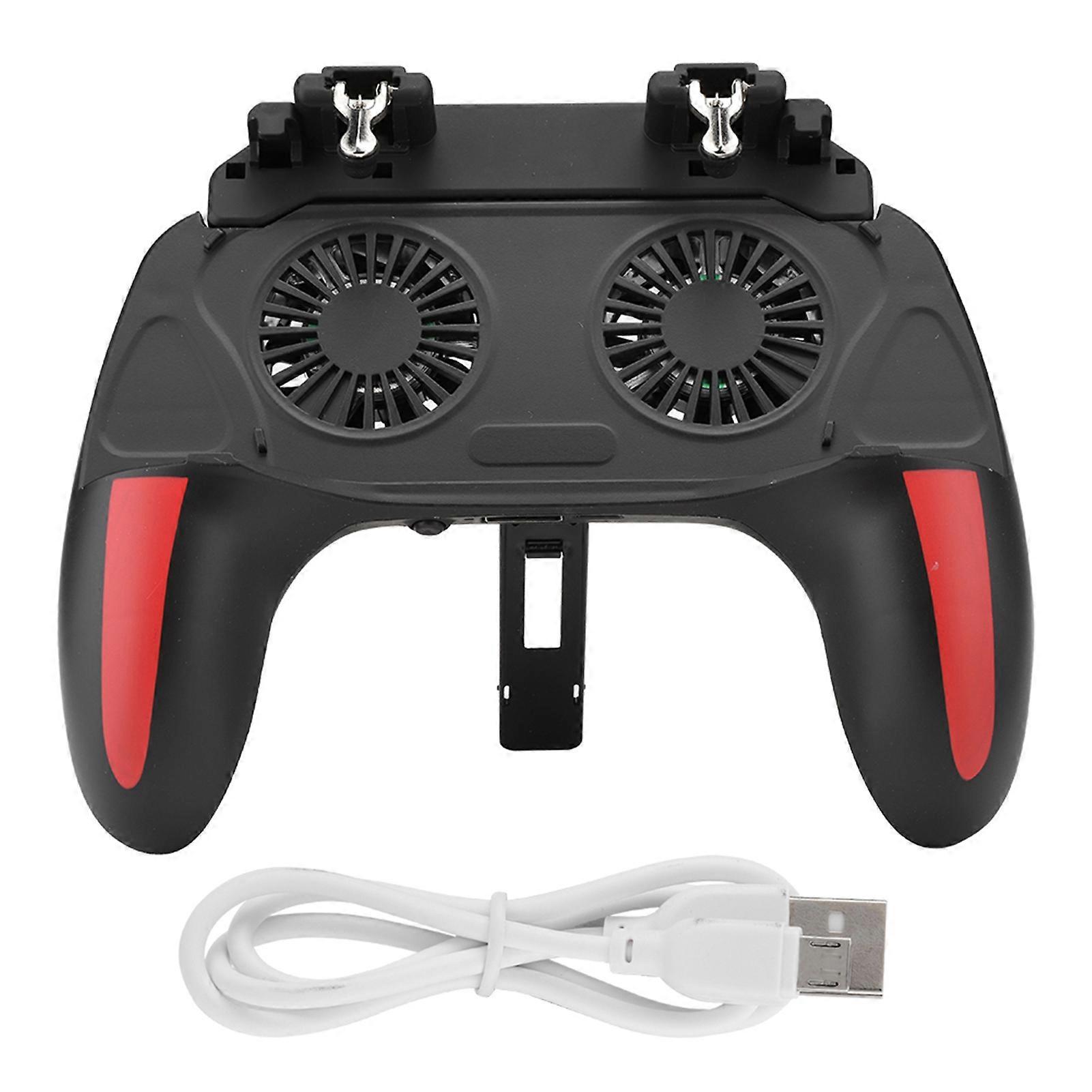Dual Cooling Fans Mobile Phone Game Controller Gamepad with 5000mAh Battery