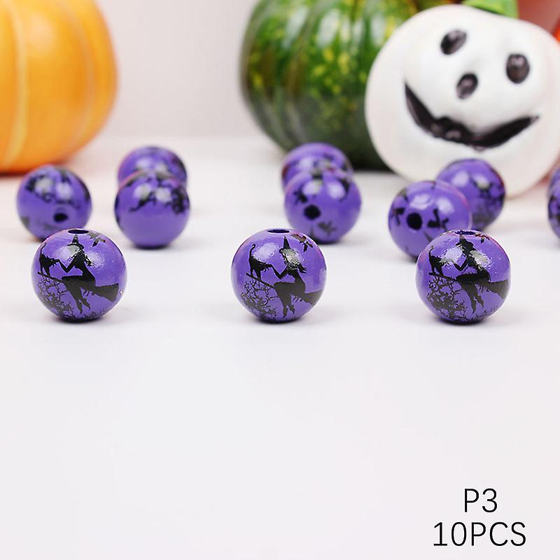 10pcs Halloween Mixed Beads For Halloween Diy Craft Home Decoration Supplies