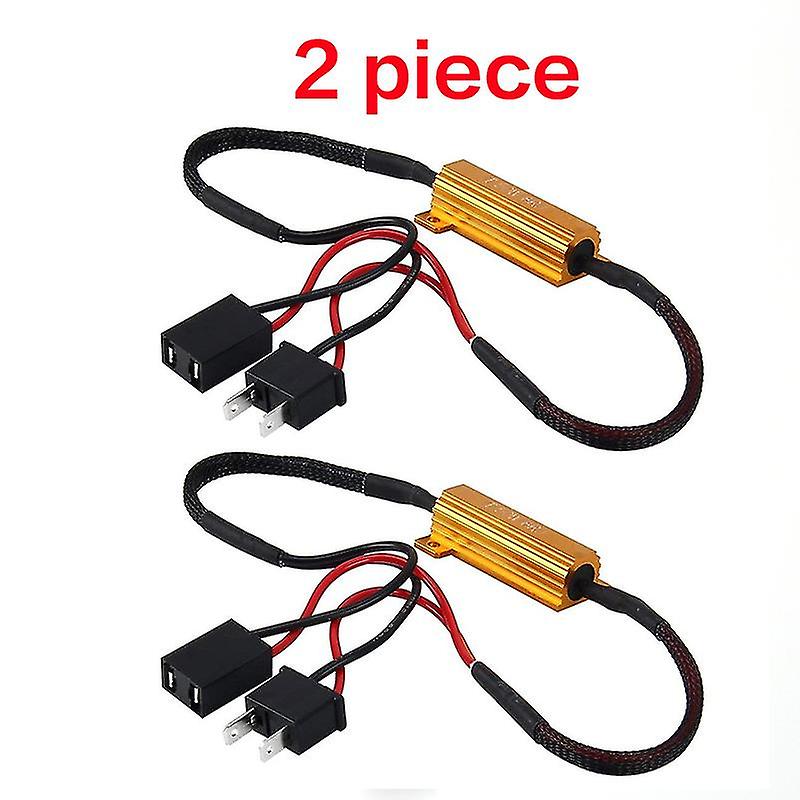 2 Piece-50w H1 H3 H7 H11 9006 Hb3 Hb4 H9 H8 H10 Car Load Resistor Error Canceller Led Decoder Canbus Wiring Canceller Decoder Light