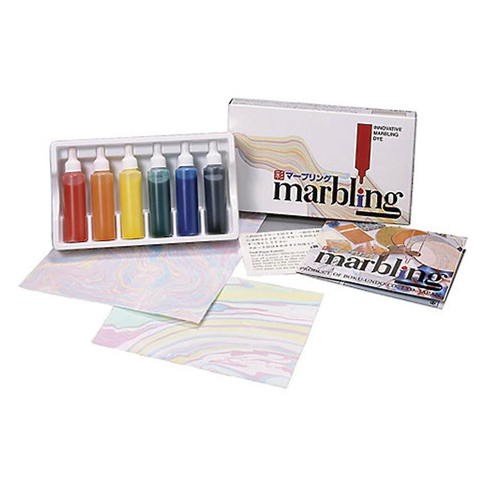 Edvantage Stunning Bokundo Dye Marbling Set 6x12mL Ages Five Years and Up