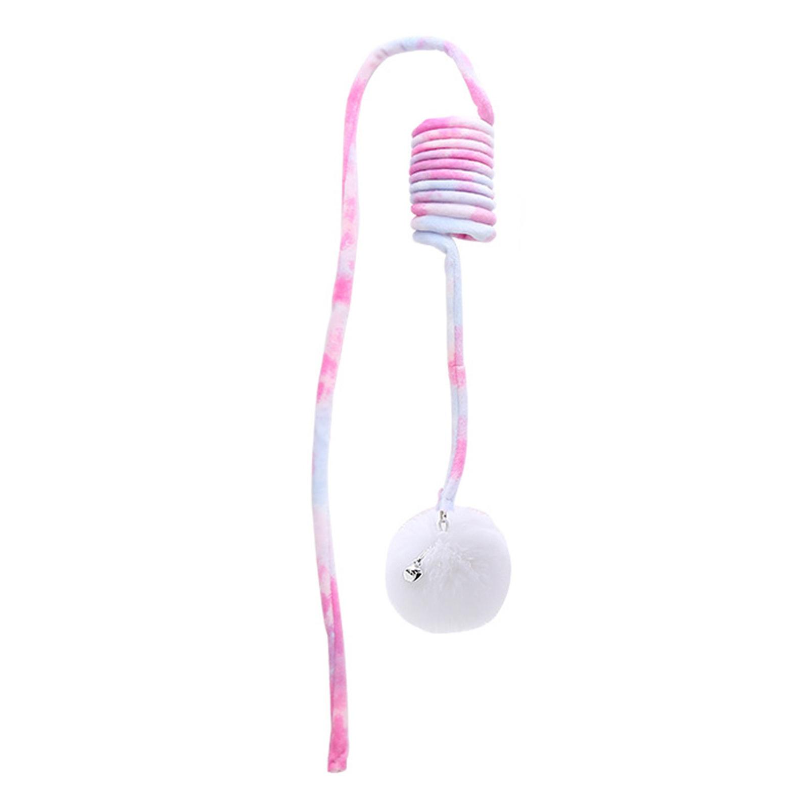 Spring Plush Ball Cat Toy Practical Teasing Cat Stick for Home