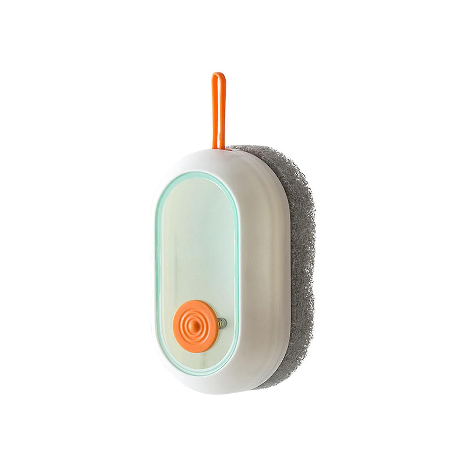 Automatic Adding Liquid Brush with Lanyard Refillable Wear Resistant Scrub Brush for Shower Room