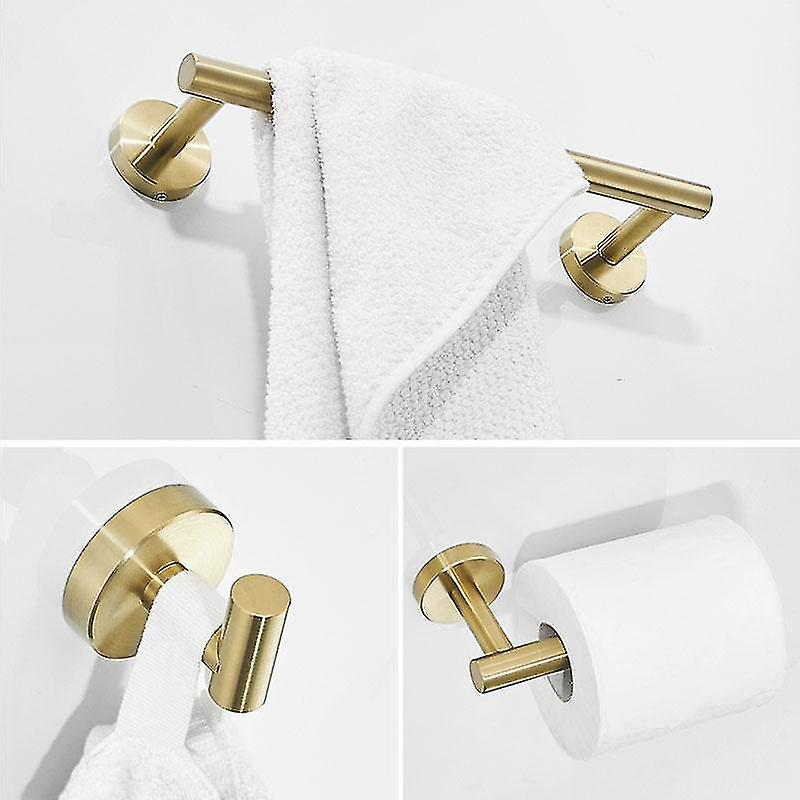 バスルームアクセサリーセット3点セットブラッシュドバスルームハードウェアセットバスルームアクセサリーステンレス鋼バスハードウェアセット