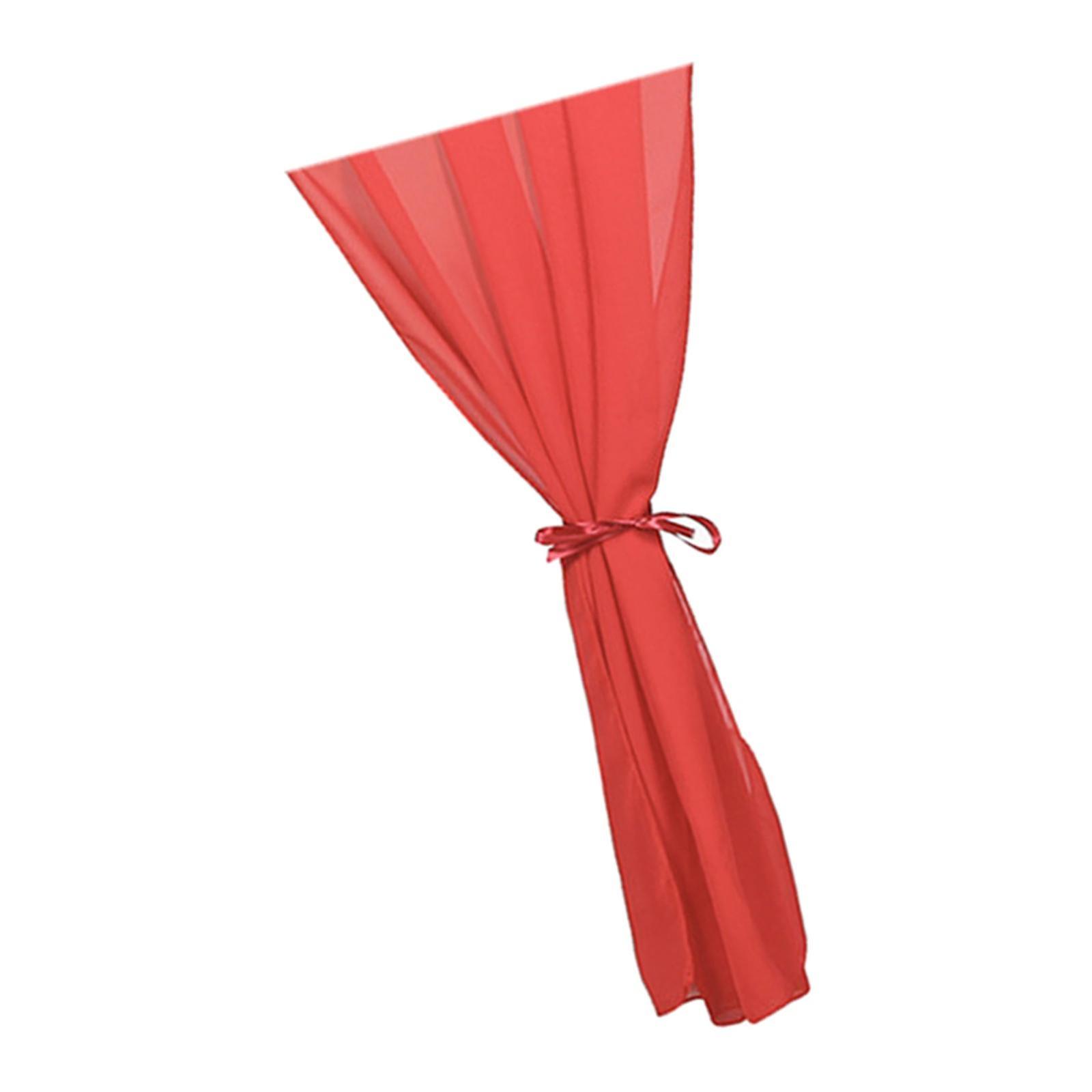 Chiffon Table Runner Casamento Rústico Mesa Runner Decoração Vermelho 70x300cm