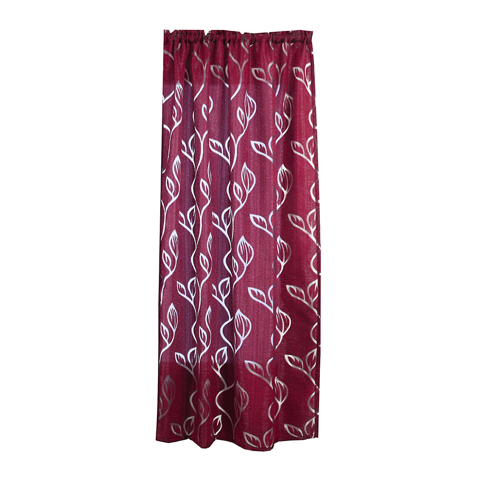 100*130cm Drape Practical Comfortable Hollow Printed Transparent Through Rod Shower Curtain for Kitchen