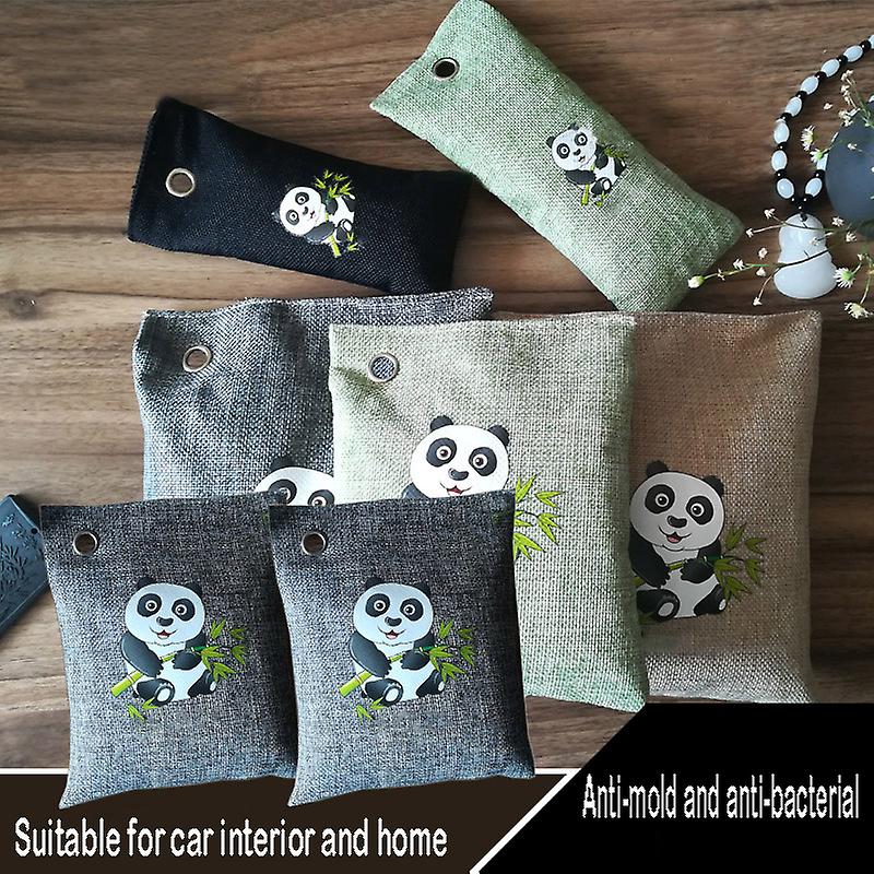 Green Charcoal Odor Eliminator Bags Natural Freshener Odor Moisture Remover