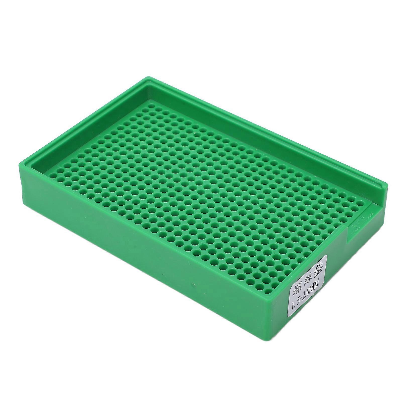 Ouitble Screw Tray Screw Arrangement Tray, Multi V Shaped Hole Screw Organization Plate, 1.5/2mm (0.06/0.08in) Aperture, 459 Hole Capacity for