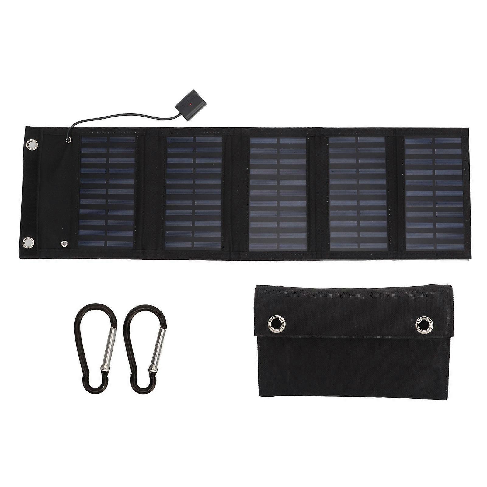 5.5V 25W Monocrystalline Silicon Foldable Solar Panel for Laptops, Car Batteries, Trolleys, Coaches, Ships