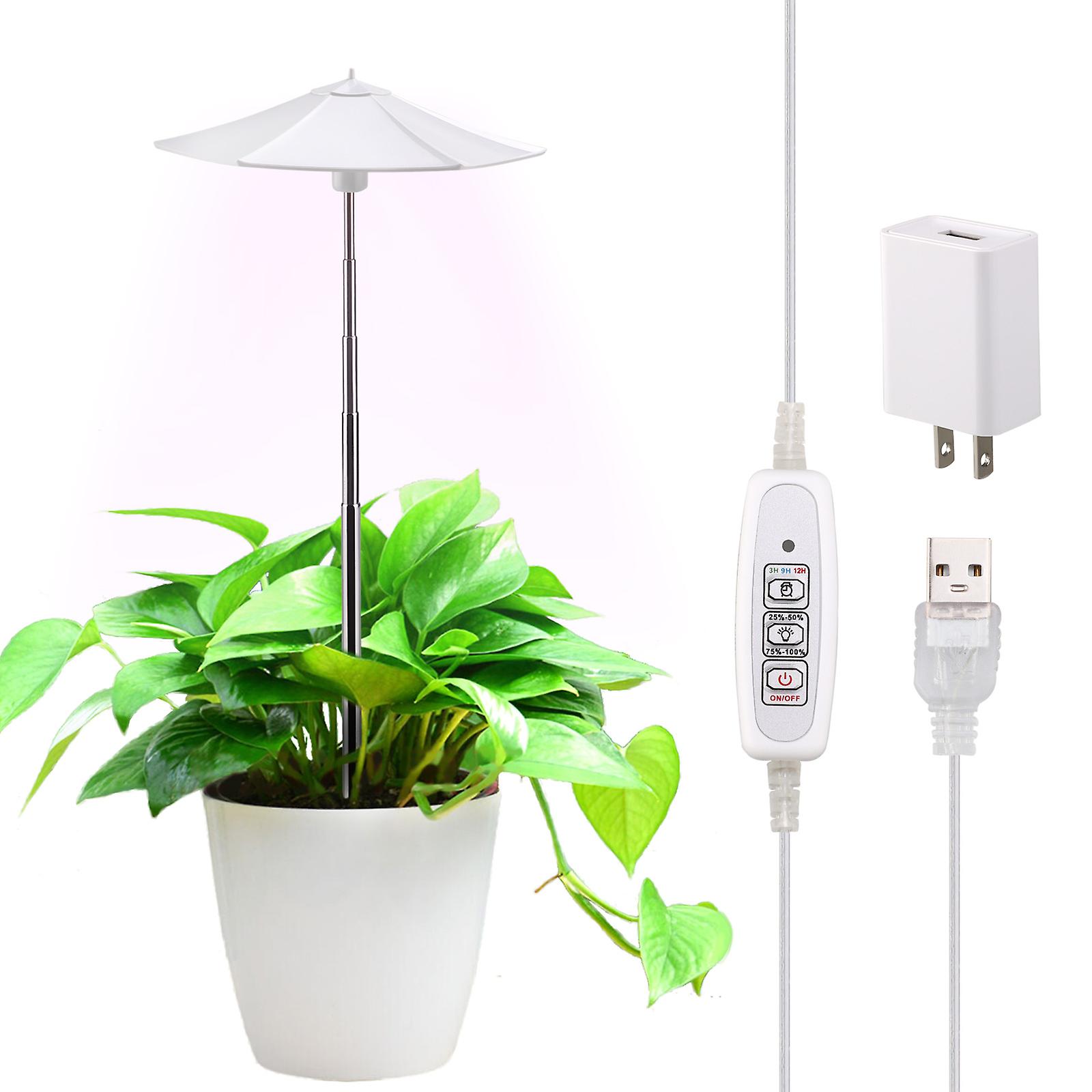 Adjustable LED Grow Light with Timer for Indoor Plants