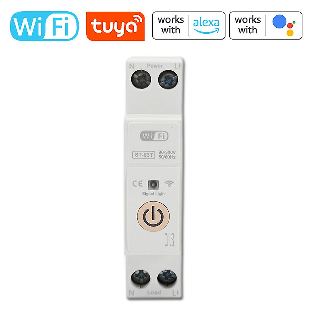 Tuya Wifi Intelligent Switch Portable Home Automation Diy Breaker
