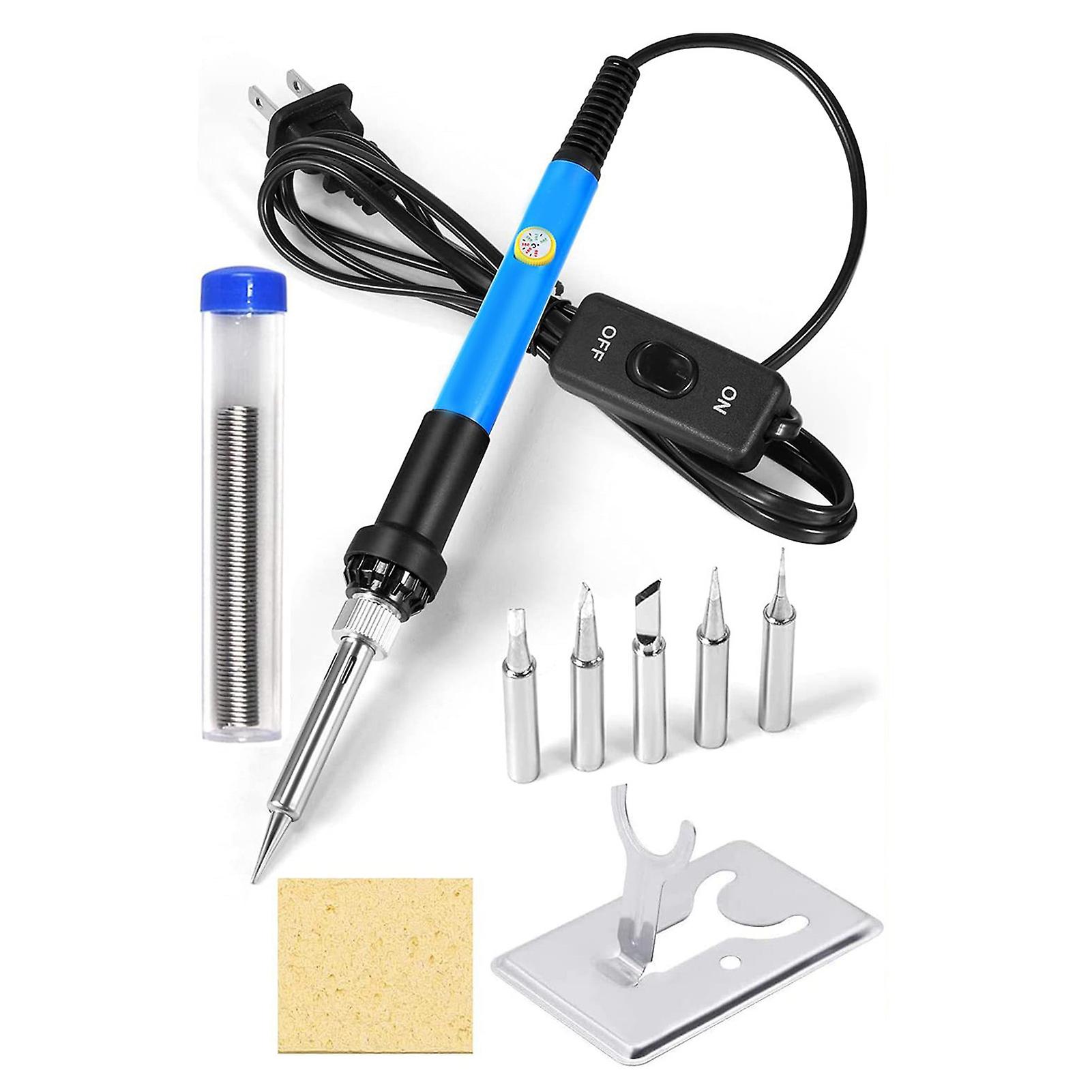 Electric Soldering Iron Set 60W Adjustable Temperature Soldering Gun Welding Tool