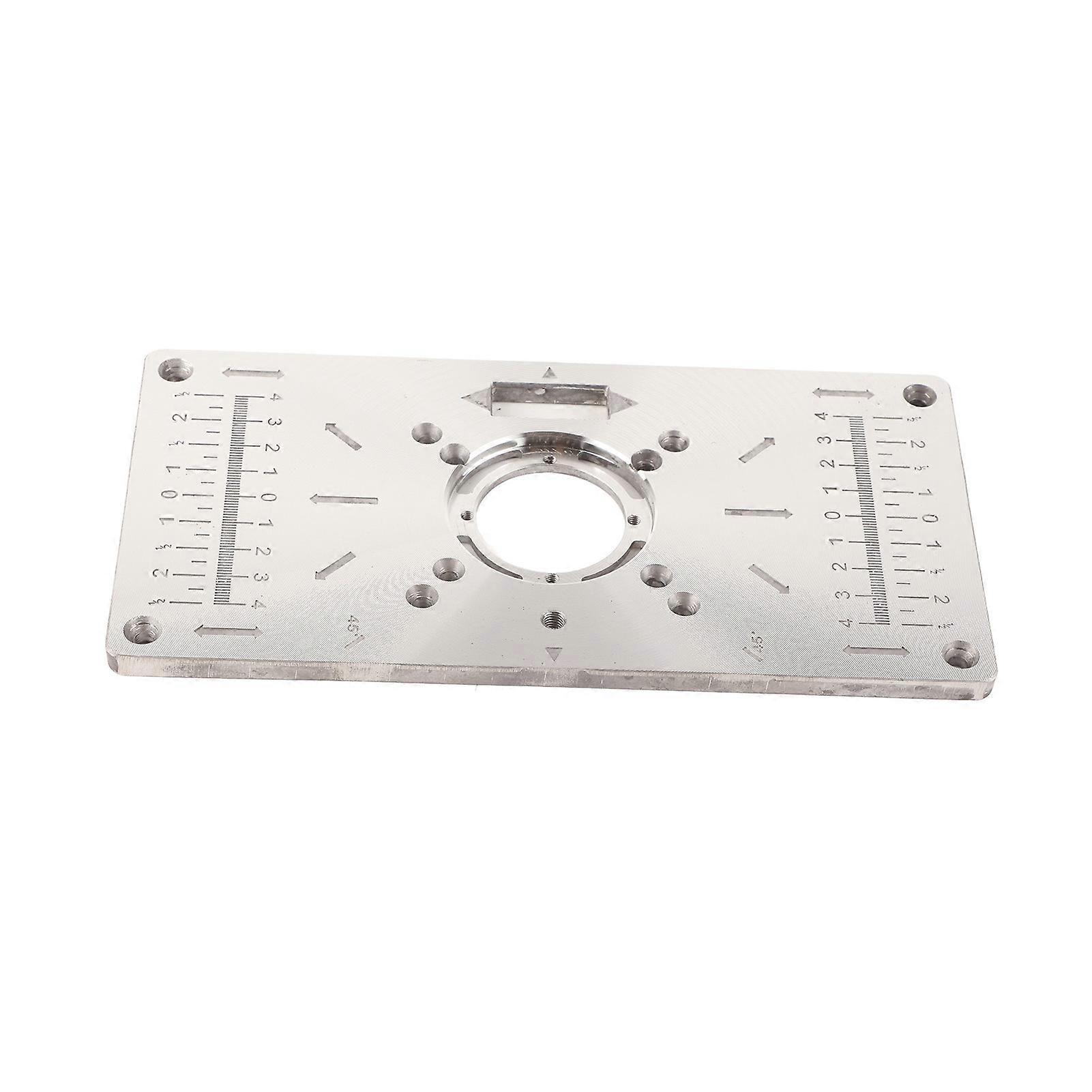 Trimming Machine Flip Plate Aluminium Alloy Milling Guide Table Chamfering Board for Woodworking