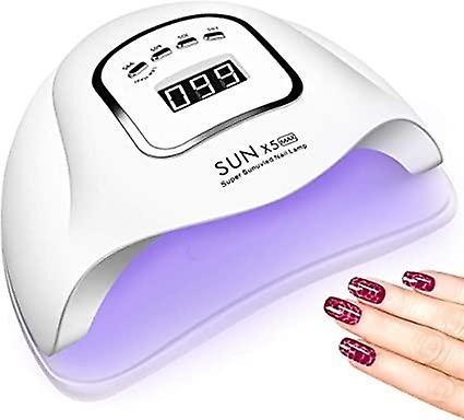 150W UV LED Nail Lamp, Professional Nail Dryer Gel Polish Lamp with 4 Timer Settings, Auto Sensor LE