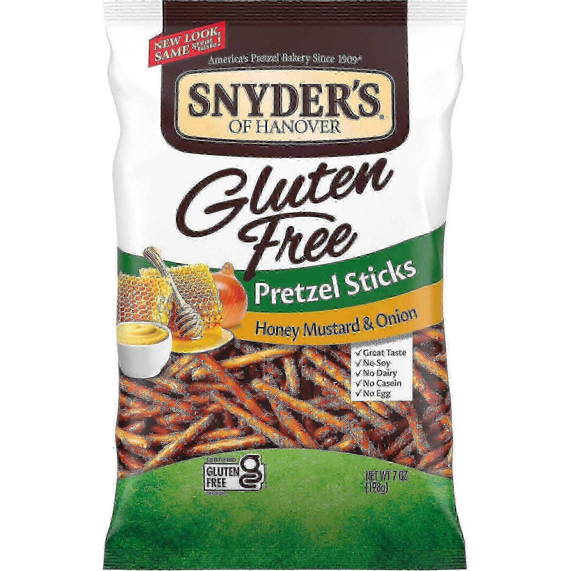 Snyders عسل الخردل والبصل البريتزل العصي، خالية من الغلوتين، 7 أوقية