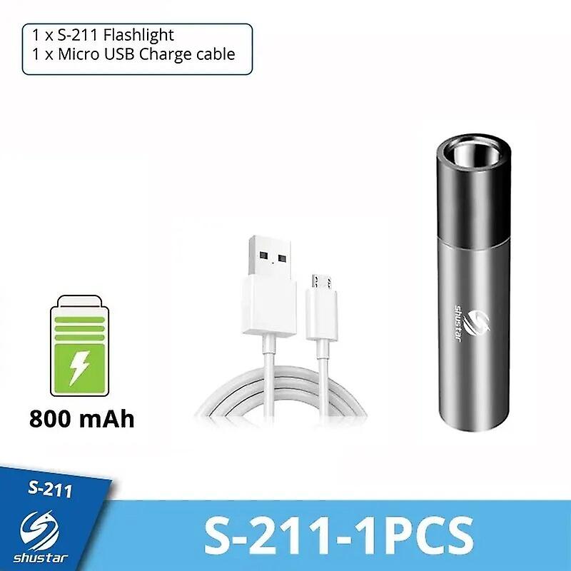 USB Rechargeable LED Flashlight With LED Built in 1200mAh Lithium Battery Waterproof Camping Light Zoomable Torch