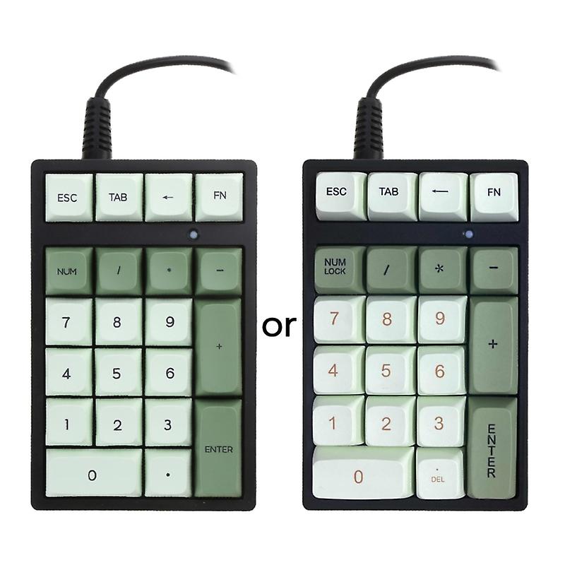 21-Key Keyboard RGB Mechanical Keypad Numpad for Notebook Financial Accounting