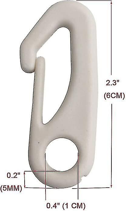 4 Pcs Flagpole Clip Hook Nylon Flagpole Attachment - Attaches Flags To Flagpoles With Strings