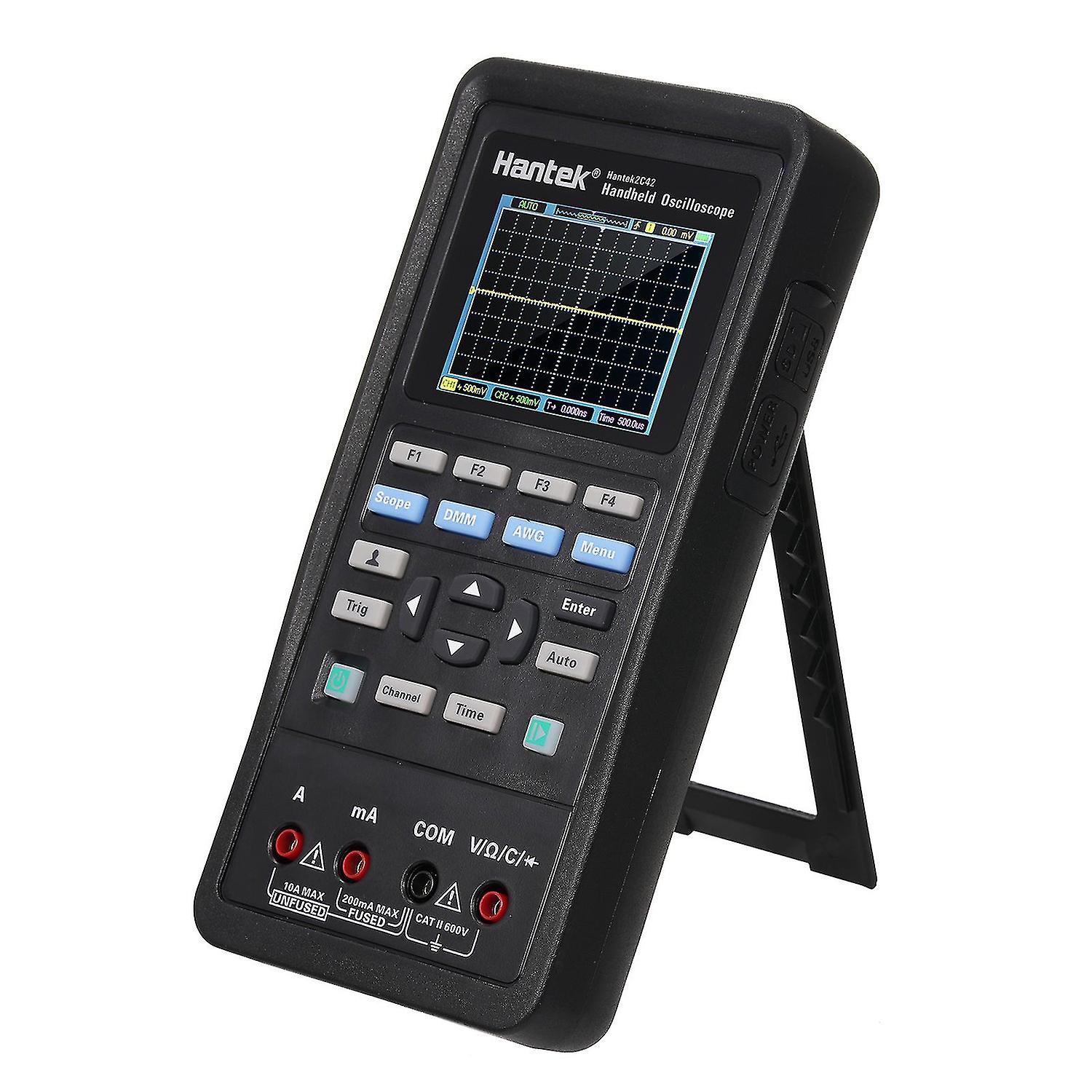 Hantek 2 In 1 Handheld Digital Oscilloscope + Multimeter Dual-channel 2 Channels Usb Scopemeter Port