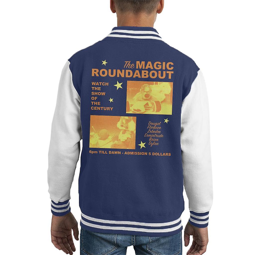The Magic Roundabout Retro Show Poster Kid's Varsity Jacket